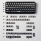 Polar Day 104+32 Gradient Grey Cherry Profile Side Legends Doubleshot Backlit Full PBT Dip-dye Keycaps Set for MX Keyboard